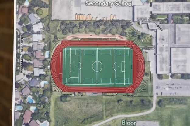 Applewood Heights Secondary School, 'Revitalized' School Field at 945 Bloor Street in MIssissauga